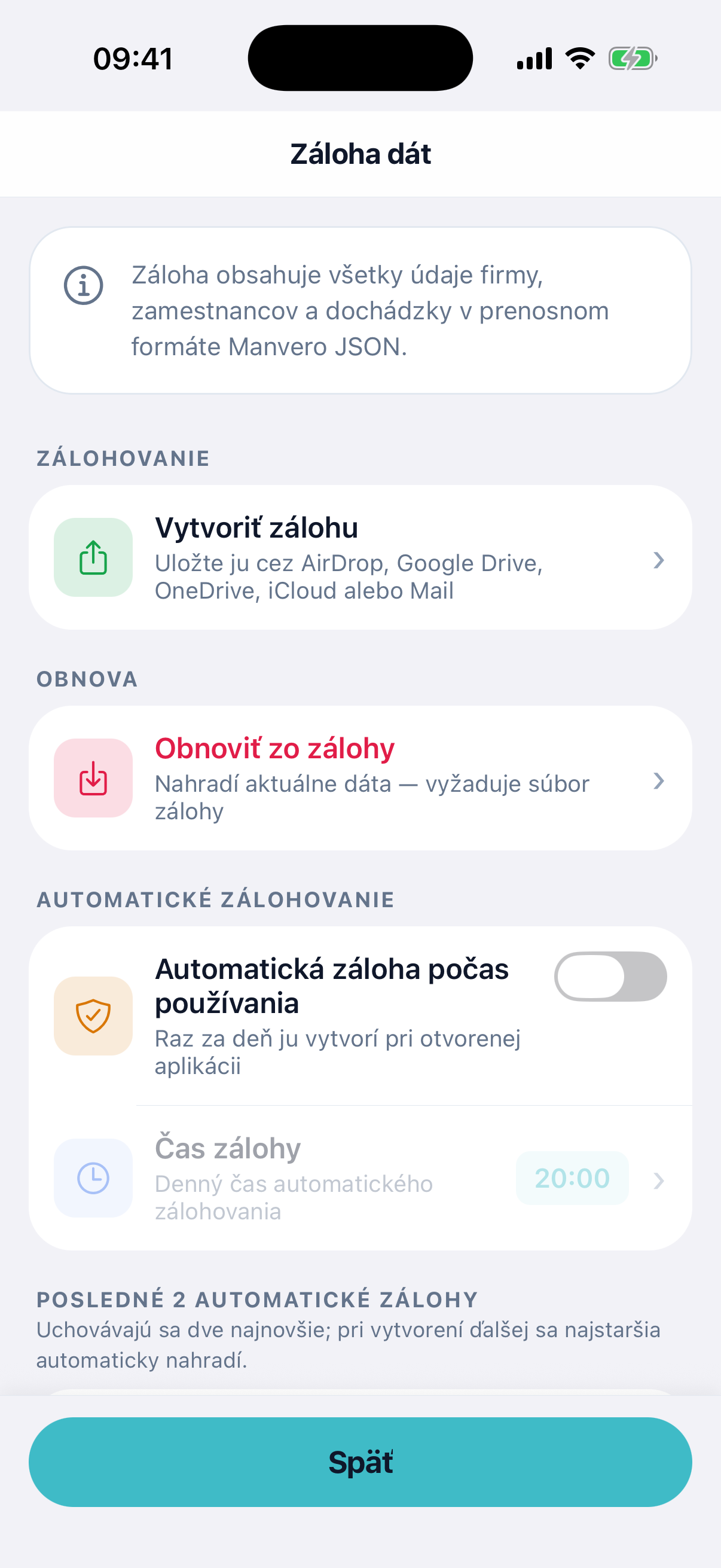 Záloha dát